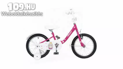 Apróhirdetés, BMX 16 lány pink/fehér hercegnős kerékpár