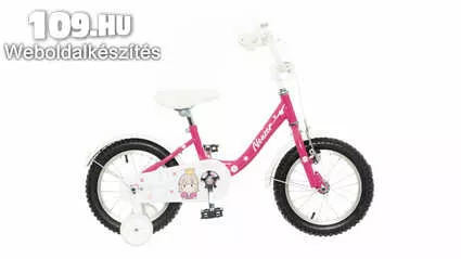 Apróhirdetés, BMX 14 lány pink/fehér hercegnős kerékpár
