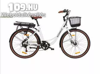 Apróhirdetés, Econelo női 18 E-City fehér elektromos kerékpár