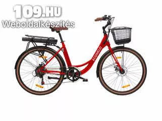 Apróhirdetés, Econelo női 18 E-City piros elektromos kerékpár