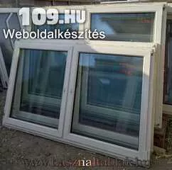 Apróhirdetés, Bontott műanyag ablak 2 szárnyas kivitel 160x125-ös méret