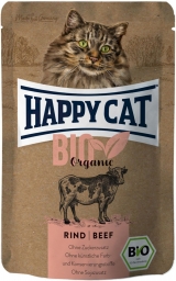Apróhirdetés, HAPPY CAT Bio Organic alutasakos eledel - marha 12x85 g