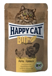 Apróhirdetés, HAPPY CAT Bio Organic alutasakos eledel - csirke és pulyka 12x85 g
