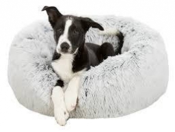 Apróhirdetés, TRIXIE Harvey Bed kerek, peremes fekhely (fehér/fekete) kutyáknak Ă100x70 cm