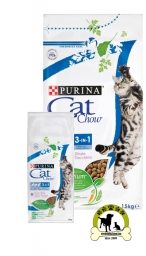 Apróhirdetés, CAT CHOW 3-in-1 Pulykában gazdag száraz macskaeledel 1,5 kg