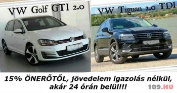 VW Tiguan 2.0 TDI és VW Golf GTI 2.0 TSI DSG